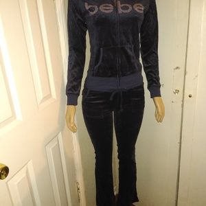 Fashion Navy Blue Sweat Pants Set